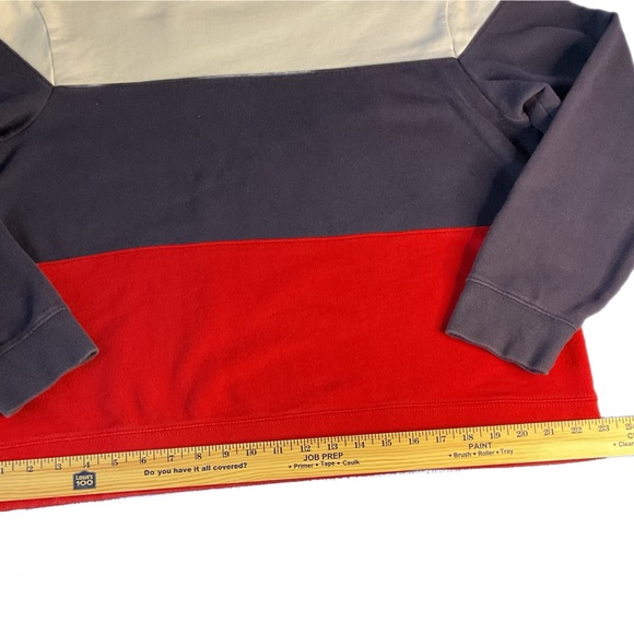 American Eagle L Red White and Blue Crew Pullover Sweatshirt - Picture 9 of 12